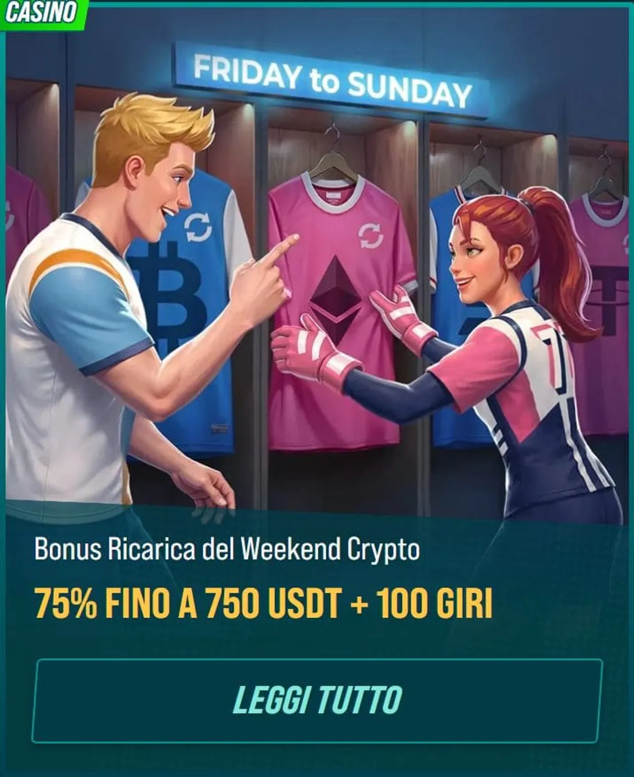 12 bonus ricarica del weekend crypto